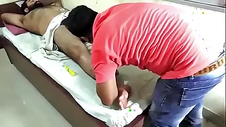 hairy indian getting rub down